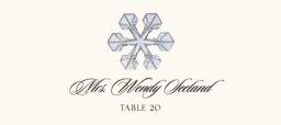 Snowflake Assortment  Place Cards