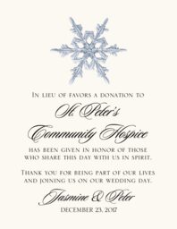 Snowflake 03 Donation Cards