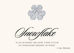 Snowflake Assortment Memorabilia Cards