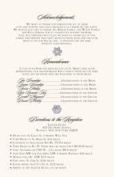 Snowflake 03 Wedding Programs