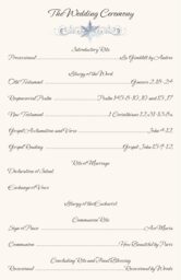 Winter Snowflake Pattern 01 Wedding Programs