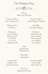 Winter Snowflake Pattern 01 Wedding Programs