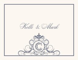 Spiral Swirl Bottom Thank You Notes