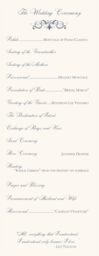 Spiral Swirl Top & Bottom  Wedding Programs