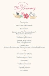 Spring Dance  Wedding Programs