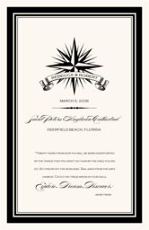 Star Compass Banner  Wedding Programs