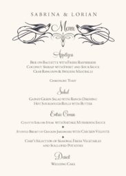 Starling Square Wedding Menus