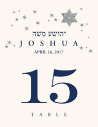 Starry Night Table Numbers