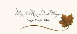 Assorted Wispy Leaves  Place Cards