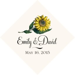 Sunflower Favor Tags