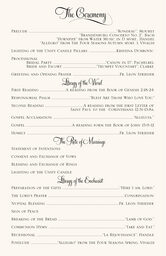 Sunflower Wedding Programs