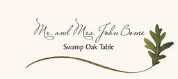 Assorted Wispy Leaves  Place Cards