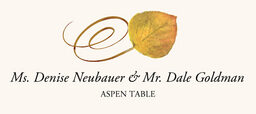 Aspen Swirly Leaf  Place Cards