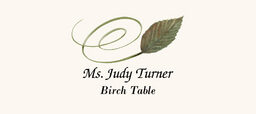Birch Swirly Leaf Place Cards