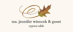 Cypress Swirly Leaf Place Cards