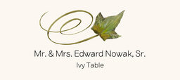Ivy Swirly Leaf  Place Cards