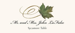 Assorted Swirly Leaves  Place Cards