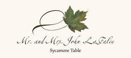 Assorted Twisty Leaves  Place Cards