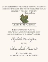 Leaves Donation Card Assortment  Donation Cards