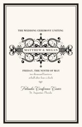 Time Traveler  Wedding Programs