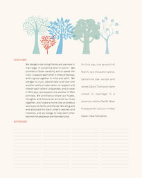 Transparent Forest Wedding Certificates