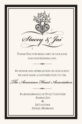 Tree of Life Heart Donation Cards