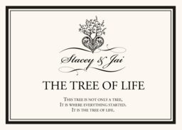 Tree of Life Heart Memorabilia Cards