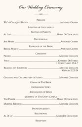 Tree of Life Heart Wedding Programs