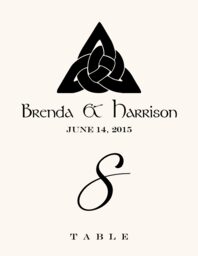 Celtic Knot Assortment Table Numbers