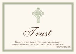 Crosses and Bible Verse  Memorabilia Cards