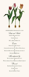 Tulip Bulbs Wedding Menus