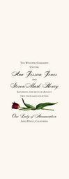 Tulip Bulbs Wedding Programs