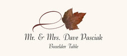 Boxelder Twisty Leaf Place Cards