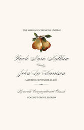 Two Pears Wedding Programs