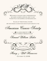 Victorian Frame 0094 Donation Cards