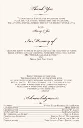 Blue Grapes and Chicory  Wedding Programs