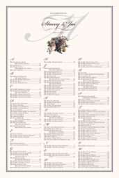 Blue Grapes and Chicory Seating Charts