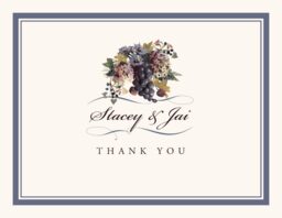 Blue Grapes and Chicory  Thank You Notes