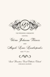 Curly Sue Wedding Programs