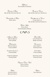 Curly Sue Wedding Programs