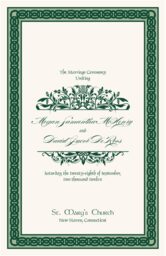 Scott's Garden Wedding Programs