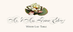 Water Lily Place Cards