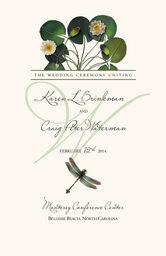 Water Lily Patch  Wedding Programs