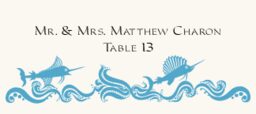 Wavy Sea Creatures Place Cards
