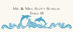Wavy Sea Creatures Place Cards