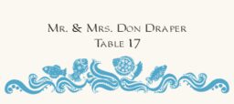 Wavy Sea Creatures Place Cards