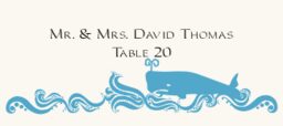 Wavy Sea Creatures Place Cards