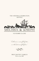 Wavy Sea Creatures  Wedding Programs
