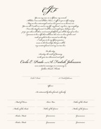 Bickham Traditional  Wedding Certificates