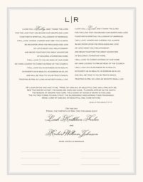 Classic Copperplate  Wedding Certificates